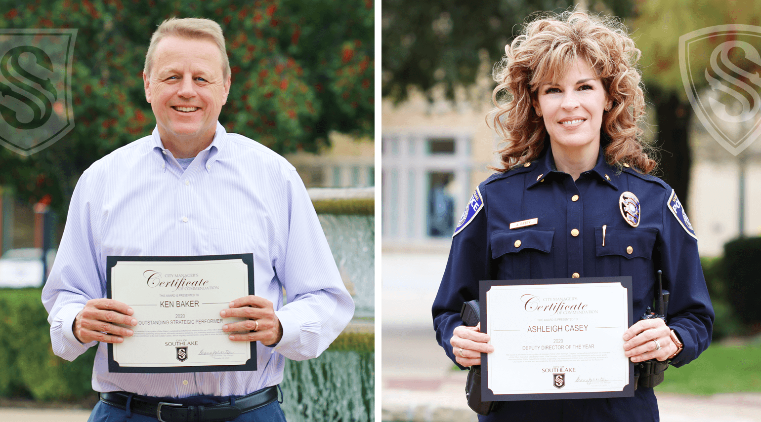 Image of Planning Director Ken Baker and Assistant Police Chief Ashleigh Casey