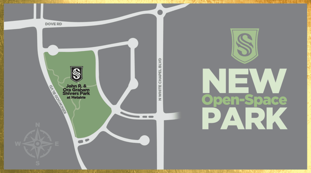 Map showing location of John R. Ora Graham Park